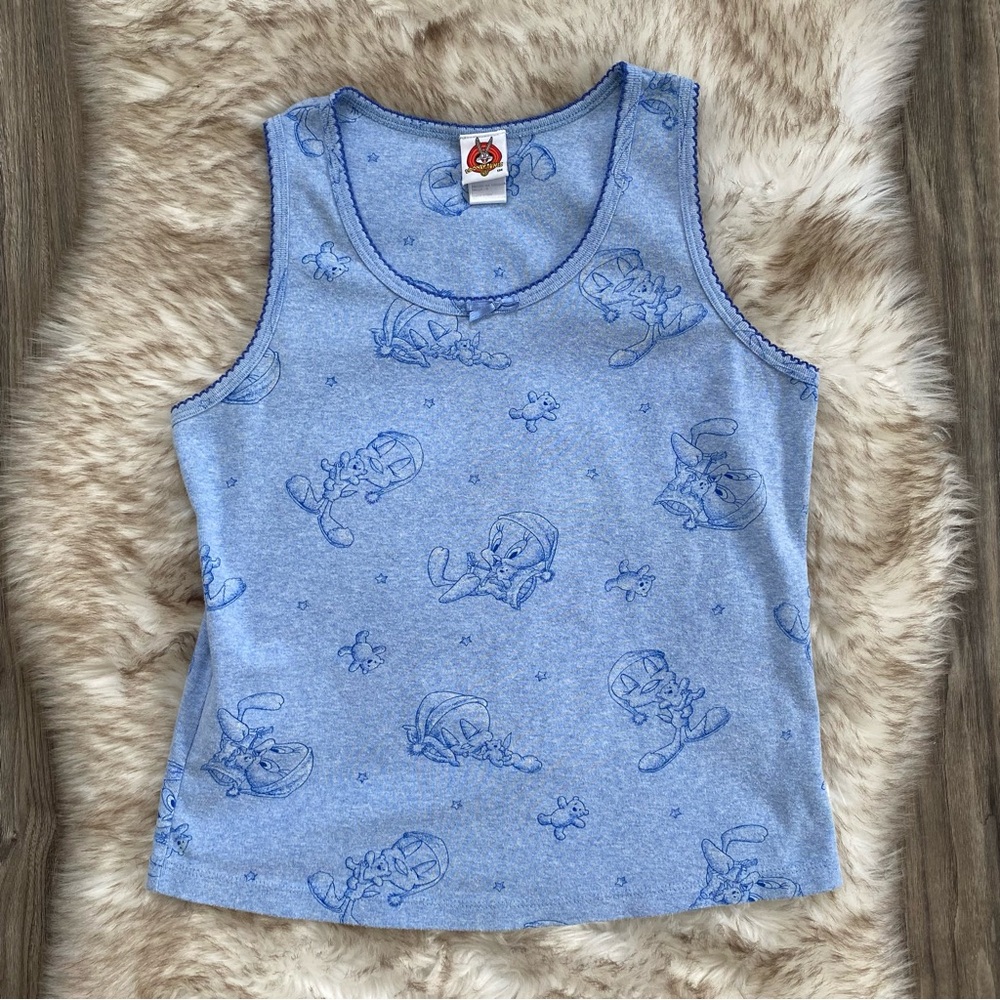 Vintage Looney Tunes Tweety Bird PJ Pajama Tank Top